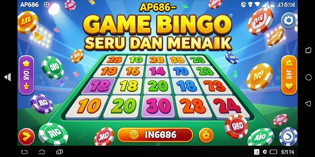 Tampilan gameplay Bingo AP686 yang seru dan mengasyikkan.