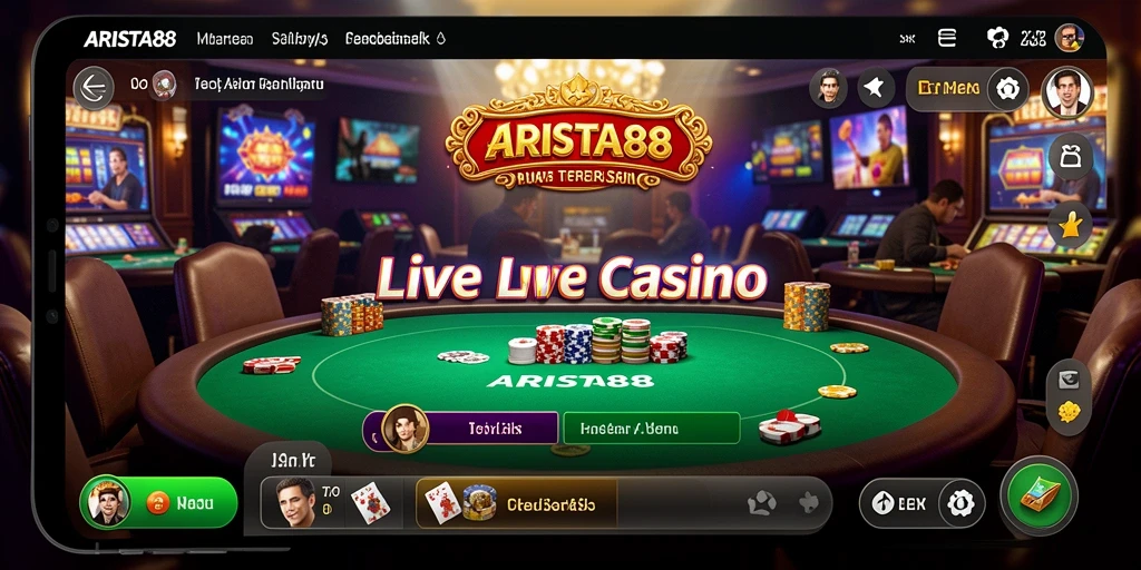 Tampilan gameplay Live Casino ARISTA88 yang menarik dan interaktif.