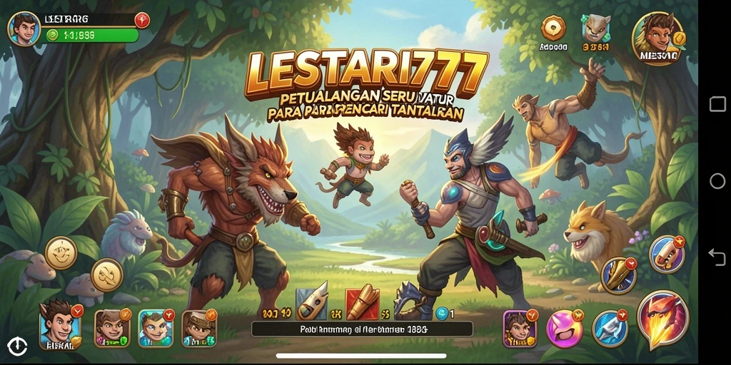 Tampilan gameplay LESTARI777 yang menarik dan penuh aksi petualangan.