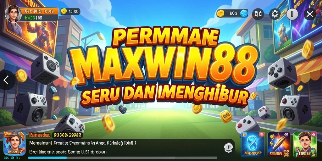 Tampilan screenshot game MAXWIN88 dengan aksi seru gameplay arcade.