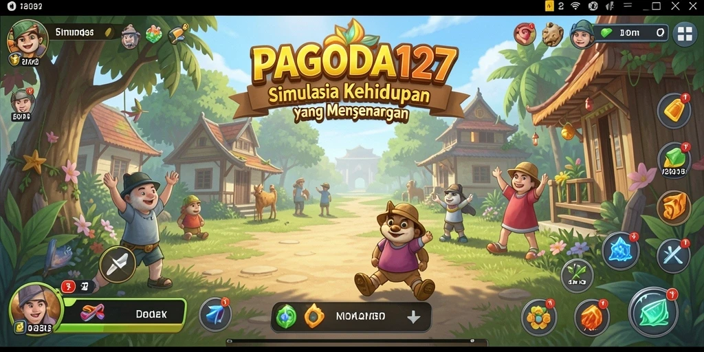 Screenshot tampilan gameplay menarik dari PAGODA127.