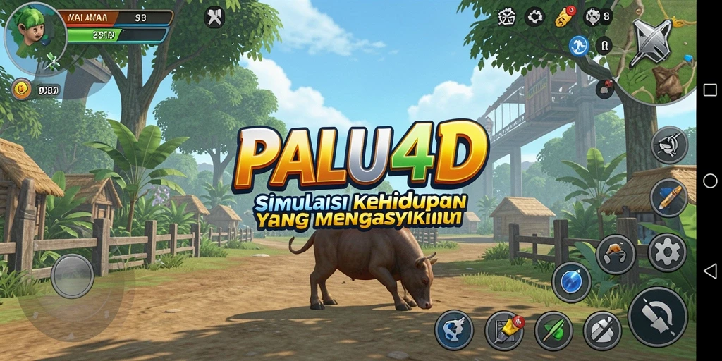 Screenshot utama PALU4D menunjukkan gameplay yang interaktif dan realistis.