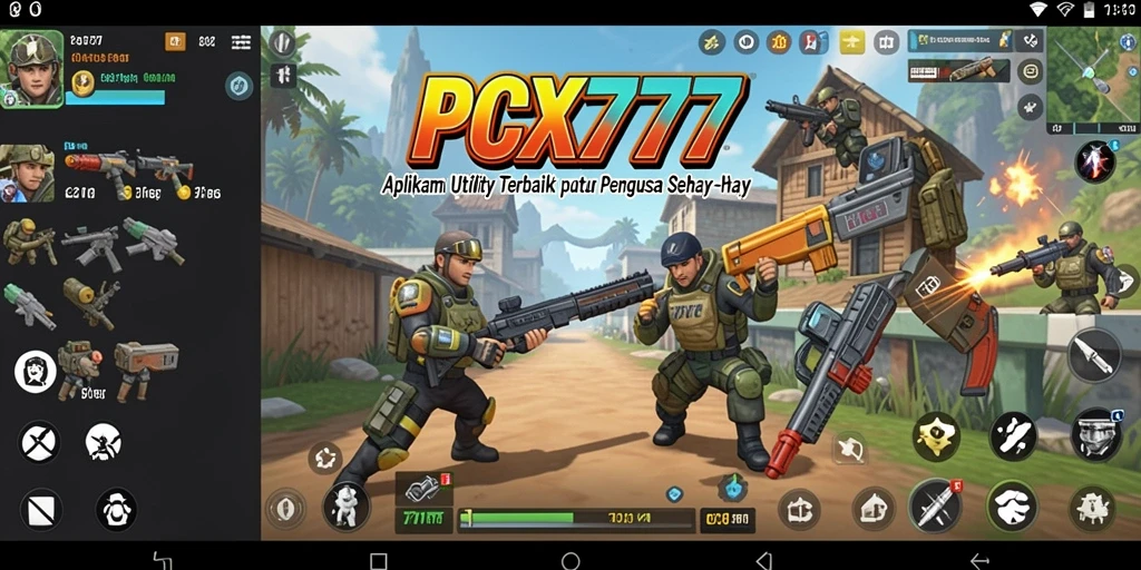 Tampilan antarmuka aplikasi PCX777 yang intuitif dan mudah digunakan.