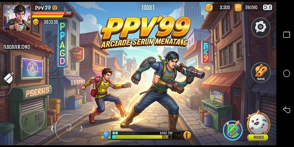 Tampilan gameplay PPV99 yang penuh warna dan seru.