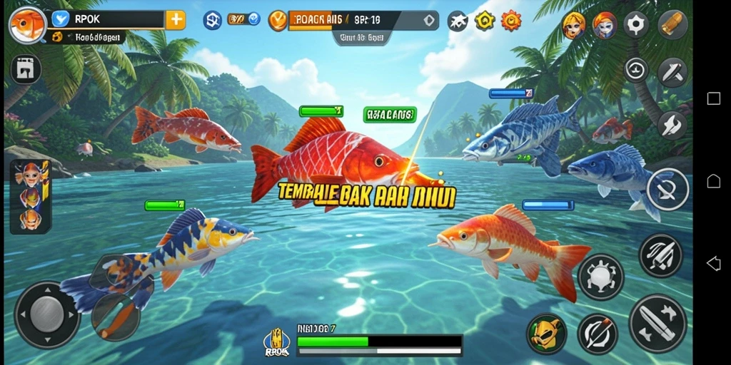 Tampilan gameplay Tembak Ikan yang seru dan mengasyikkan di RPOK.
