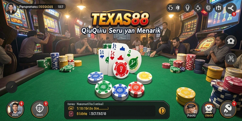 Tampilan gameplay QiuQiu yang menarik di TEXAS88.